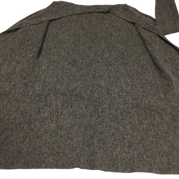 Peruvian Connection Sweater 100% Royal Alpaca Brown Knit Cardigan Duster L -flaw - Picture 11 of 11